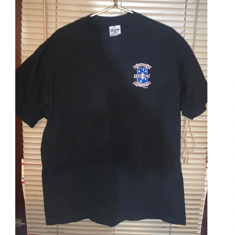 7.62 Design United States marine Raiders double-sided graphics T-shirt XL Skull - Picture 2 of 8